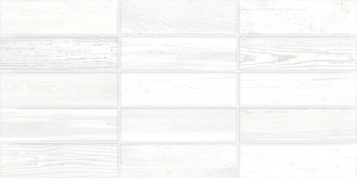 Настенная плитка New Trend WT36CON01 Congo 30x60 белая глянцевая под дерево / мозаику