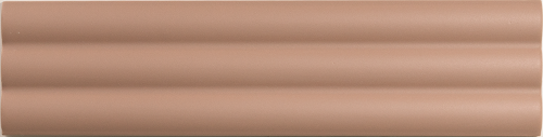 Настенная плитка DNA Match Curved Tan Matt 6.25x25 розовая матовая / рельефная моноколор