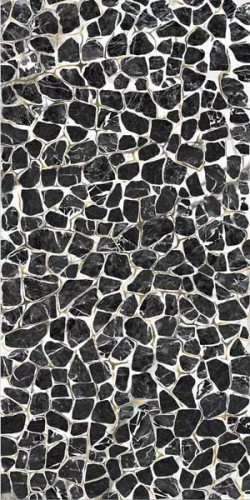Керамогранит Imola Ceramica Turtle612Lp TheRoom 32.2x18.5 белый, чёрный лаппатированный под камень