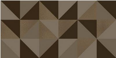 Декоративная плитка Kerlife Stella Geometrico Moca 63x31.5 кофейная глазурованная глянцевая