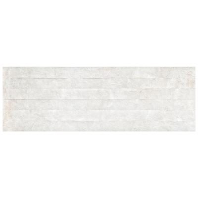 Настенная плитка Pamesa С0004773 Odeon Blanco Relief 30х90 белая матовая рельефная под бетон / полосы