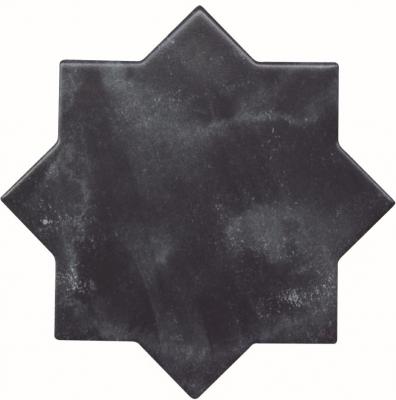 Керамогранит Cevica Becolors Star Navy 13.25x13.25 черный глазурованный матовый моноколор