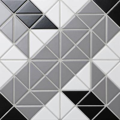 Мозаика Star Mosaic TR2-CL-TBL2 / С0003191 Albion Carpet Grey 25.9x25.9 микс матовая геометрия, чип 40x60 мм треугольный