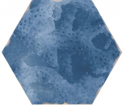 Настенная плитка APE Souk Touareg Blue Mix 13.9x16 синяя глазурованная матовая под камень