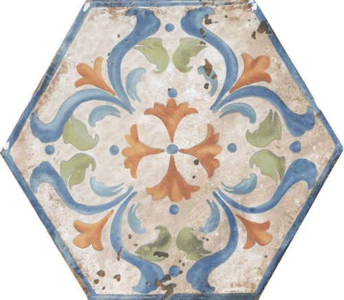 Декор Kerama Marazzi HGD\A157\SG2300 Виченца Майолика 20х23.1 бежевый матовый с орнаментом