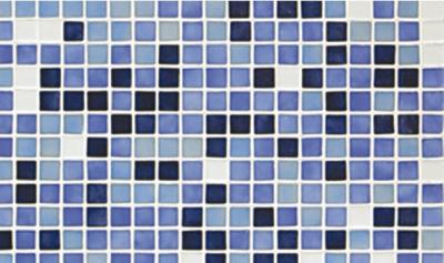 Мозаика Ezarri Растяжка Azul №5 49.5x49.5 голубая глянцевая