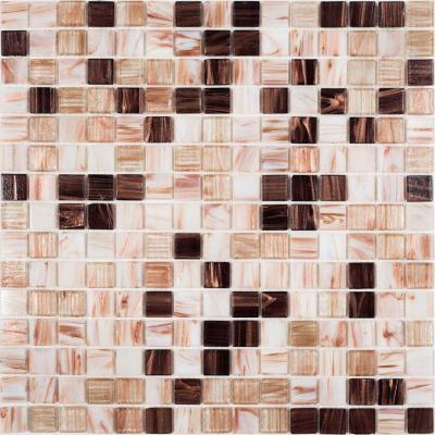 Мозаика Orro mosaic TOSCA 32.7x32.7 микс бежевая/коричневая глянцевая, чип 20x20 квадратный