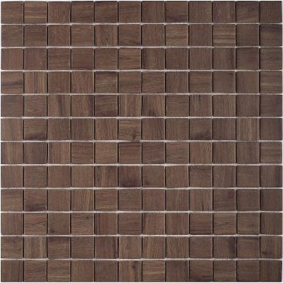 Мозаика Vidrepur С0002303 Wood № 4204 (на сетке) 31.7x31.7 коричневая матовая под дерево, чип 25x25 квадратный