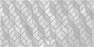 Декор Evolution Ceramic TR-MAR-D-MTR Marble Metrino 20х40 серый глянцевый орнамент