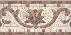 Декор Kerama Marazzi AD\A391\19000 Олимпия Kerama Marazzi 20x9.9 бежевый матовый мозаика / с орнаментом