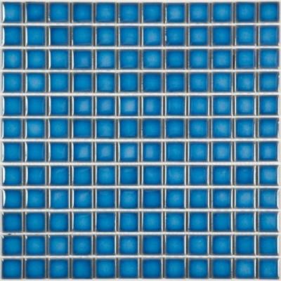 Мозаика NSmosaic PORCELAIN PW2323-09 300х300 синяя глянцевая
