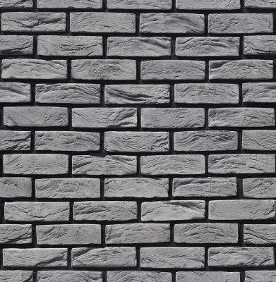 Камень искусственный White Hills 326-80 Торн брик 21.2x6.5 темно-серый рельефный / матовый под кирпич