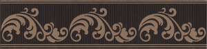 Бордюр Kerama Marazzi STG\B610\11129R Версаль 30x7.2 коричневый глянцевый под мрамор