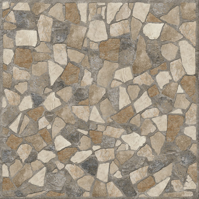 Керамогранит ALMA Ceramica GFU04STA04R Stail 60x60 бежевый / коричневый сахарный под камень