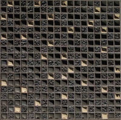 Мозаика Orro mosaic ANTRACIT 30x30 микс черная/серая глянцевая, чип 15x15 квадратный