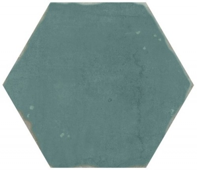 Настенная плитка APE Souk Nomade Turquesa 13.9x16 бирюзовая глазурованная матовая под камень