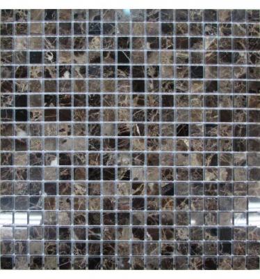 Мозаика FK Marble 30026 Classic Mosaic Emperador Dark 15-4P 30.5x30.5 серая полированная