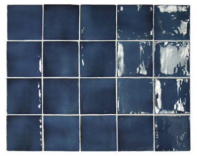Настенная плитка Equipe 26920 Manacor Ocean Blue 10x10 синяя глянцевая моноколор