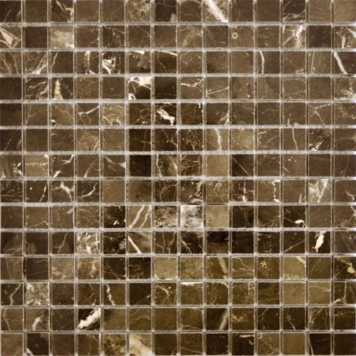 Мозаика Q-Stones 78799971 QS-022-20P/10 30.5x30.5 коричневая глянцевая под камень