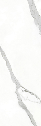Настенная плитка Vallelunga VRO33STAR Revesta Statuario 32.5x99.2 белая сатинированная под мрамор