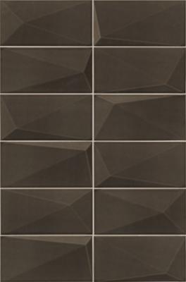 Настенная плитка Mainzu 78795743 DIAMOND GRAPHITE 10х20 коричневая глянцевая 3d узор