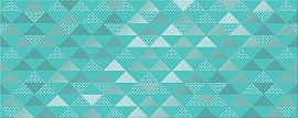 Декоративная плитка Azori 587102002 Декор Vela Tiffani Confetti 20.1x50.5 бирюзовая глазурованная глянцевая геометрия