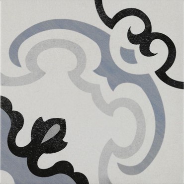 Керамогранит Pamesa Monet 22.3x22.3 серый матовый с орнаментом