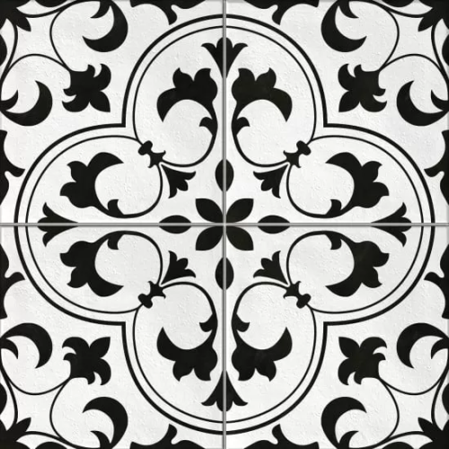 Керамогранит Cersanit SE4R053-69 / 16180 Sevilla 42x42 белый глазурованный матовый с орнаментом