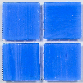 Мозаика ROSE MOSAIC CA19 Cloudy (размер чипа 20x20 мм) 32.7x32.7 синяя глянцевая авантюрин