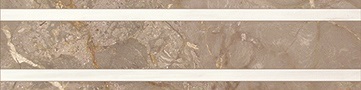 Натуральный камень Marmocer PJD-SDPH041 Diana White 41 Бордюр 60x15 белый / серый полированный под камень