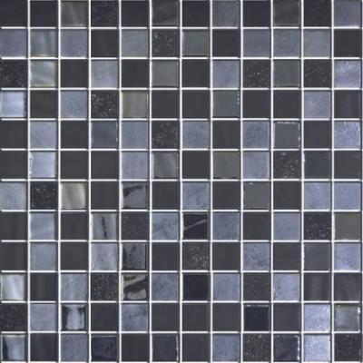 Мозаика Onix Natureblends Navia 31.1x31.1 черная глазурованная глянцевая