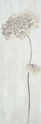 Shabby Chic 300x900 Wall Flower 3 Decor White Matt