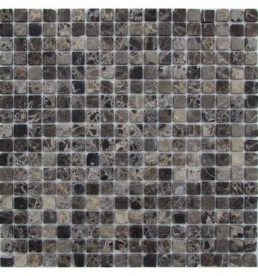 Мозаика FK Marble 30027 Classic Mosaic Emperador Dark 15-4T 30.5x30.5 серая матовая
