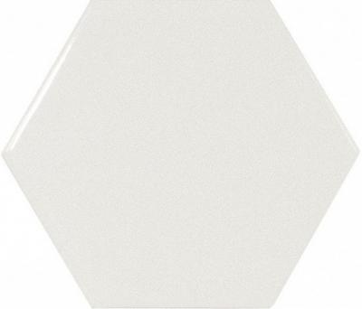 Настенная плитка Equipe 21911 Scale Hexagon White 10,7х12,4 белая глянцевая моноколор
