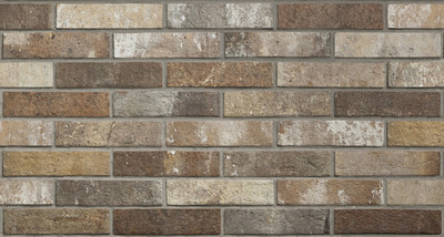 Керамогранит Rondine J85877 London Multicolor Brick 25x6 микс глазурованный под кирпич / мозаику