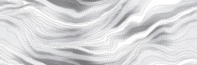 Декоративная плитка ALMA Ceramica DWU11TOR007 Tori 60x20 серая рельефная / глазурованная глянцевая волнистая