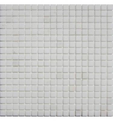 Мозаика FK Marble 30049 Classic Mosaic Thassos 15-4P 30.5x30.5 белая полированная