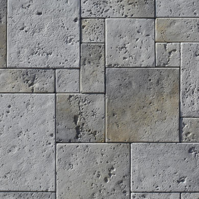 Камень искусственный White Hills 486-80 Бремар 10x10 / 39x39 / вариативный размер серый рельефный / матовый