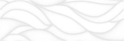 Настенная плитка Laparet 00-00-5-17-10-00-463 х9999121645 Sigma 60x20 белая глазурованная глянцевая / неполированная волнистая / с узорами