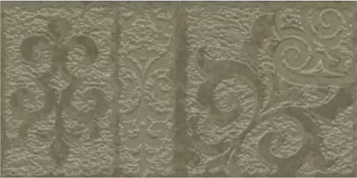 Бордюр Керамин Берген 30x14.8 серый натуральный с орнаментом