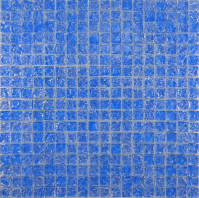 446 мозаика моно голубая колотая 300х300 чип 15х15 (кор 0,54м/6шт/0,09м)