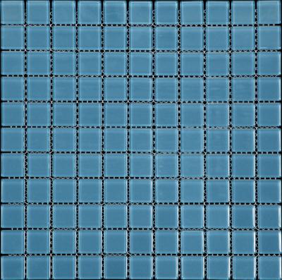 Natural Color palette A-143 Стекло голубой, поверхность глянцевая 30x30