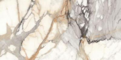 Керамогранит Seron SN70729 / 219222 Venato Carrara High Glossy 160x80 белый полированный под камень