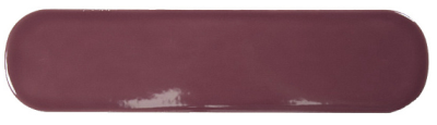 Настенная плитка WOW 124933 Grace O Berry Gloss 7.5x30 бордовая глянцевая моноколор