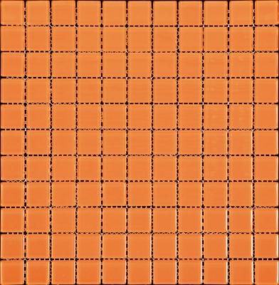 Natural Color palette A-062 (B-062) Стекло оранжевый, поверхность глянцевая 30x30