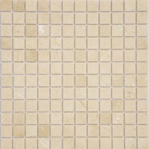 Мозаика Marble Mosaic Mosaic square 48X48 Crema Marfil Mat 30.5x30.5 бежевая матовая под камень, чип 48x48 квадратный
