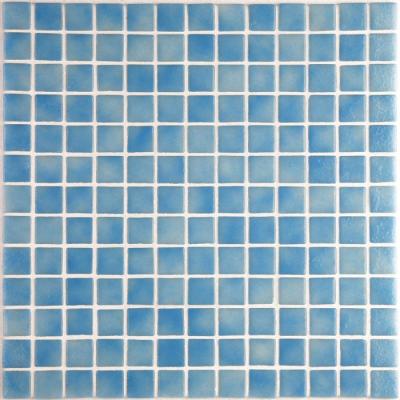 Мозаика Ezarri Niebla 2508-А 31.3х49.5 голубая глянцевая