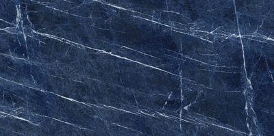 Керамогранит Ariostea UM6L300678 Ultra Marmi SODALITE BLU Luc Shiny 150x300 синий полированный под мрамор