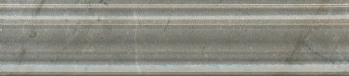 Бордюр Kerama Marazzi BLE026 Кантата 25x5,5 серый глянцевый под мрамор