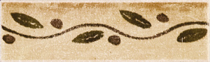 Бордюр Kerama Marazzi A1913\1221H Прованс 9.9х3 бежевый матовый с изображением
